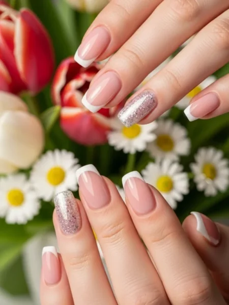 Spring French nails designs 2026