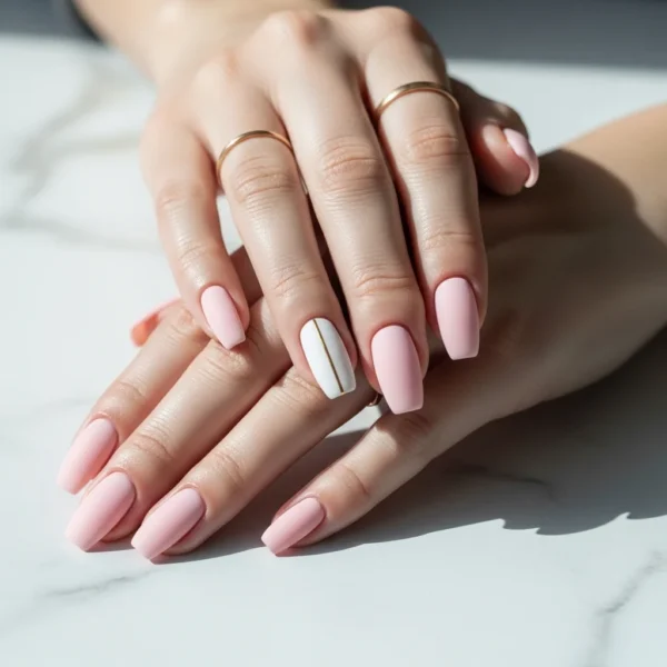Minimal Coffin Nail Designs