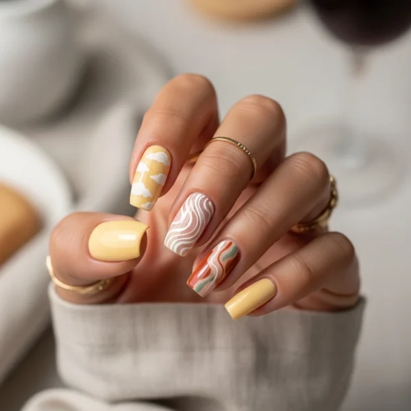 Buttercream Yellow Nail Designs