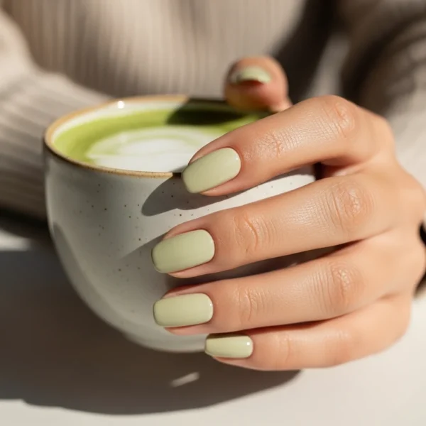 Matcha Nails Design Ideas April 2026: The Trendy Green You Need This Season 5 Matcha Latte Nail Design