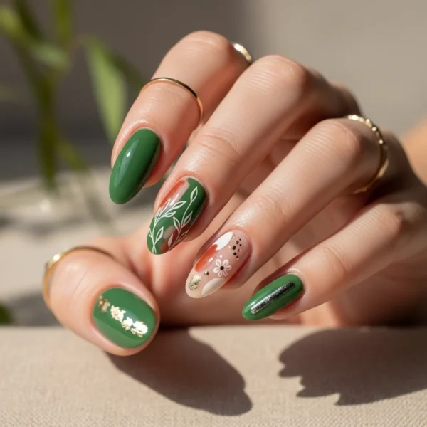 Matcha Nails Design Ideas April 2026: The Trendy Green You Need This Season 7 Matcha with Nail Art Overlays