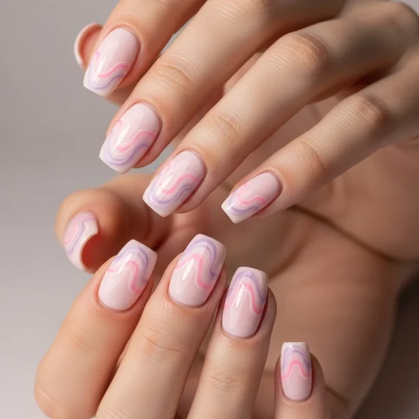 Pastel Swirl Nail Designs