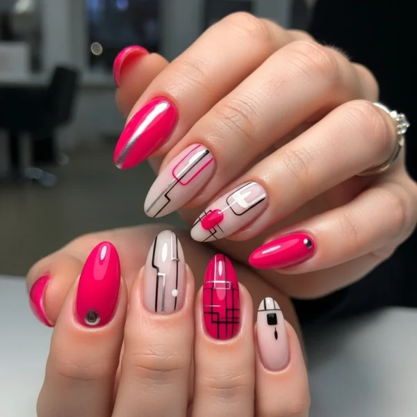 Pink Nail Trends 2026: What Your Nail Color Says About You 6 Hot Pink Nails