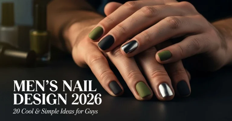 Mens Nail Design 2026 – 20 Cool & Simple Ideas for Guys, Beginner Friendly